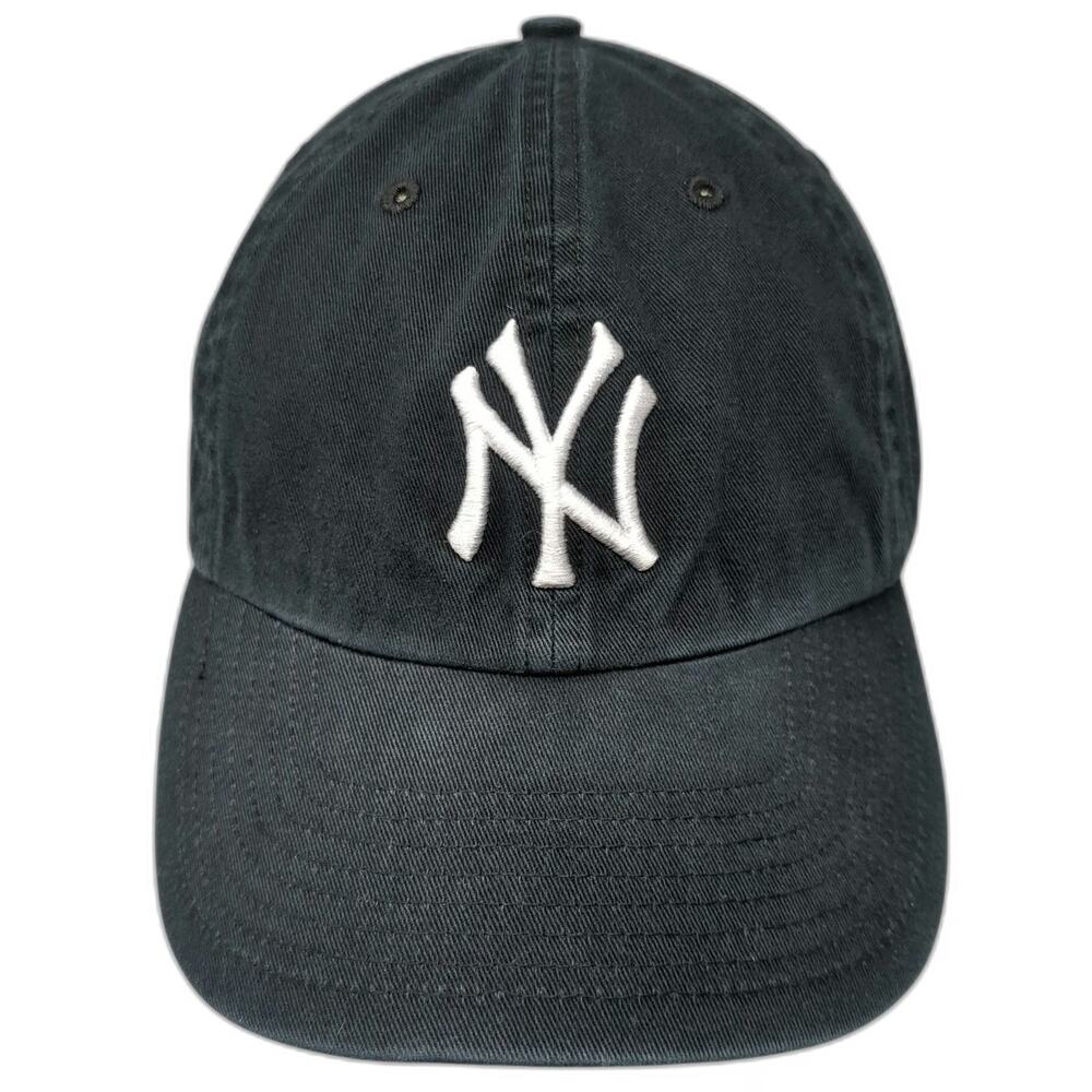 '47 New York Yankees MLB Black One Size Baseball Cap Slideback Hat Curved Brim